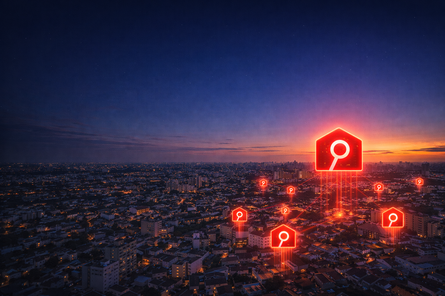 IA analisando imóveis de leilão em todo o Brasil